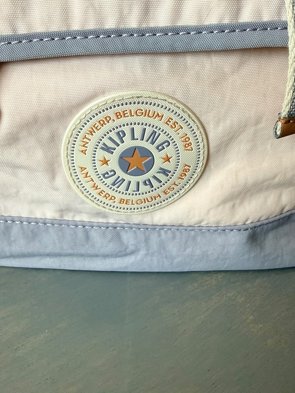 Kipling Pastel Pink & Light Blue Backpack - Picture 9 of 11